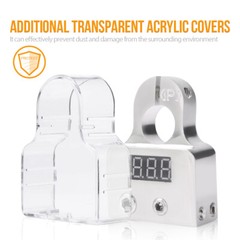 Heavy Duty 2x Car Battery Terminal Clamps Voltmeter Fit SAE Top Post 0/4/8 Gauge