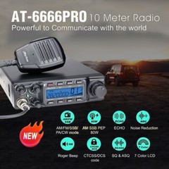 ANYTONE AT-6666PRO 28.000 – 29.699Mhz 40 Channels CTCSS DCS 10 Meter Radio + USB