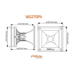 2 Pack PRV 4×4″ Compression Driver Horn Combo 2″ VC 150W Max WG270PH High Spl