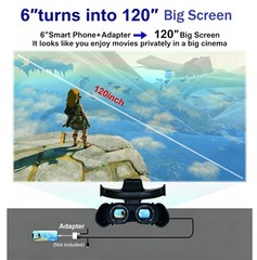 Bigeyes H1 Head Mounted Display – 3D Side-by-Side Video, HD Big Screen, HDMI …