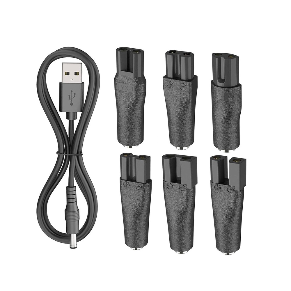 7 PCS Power Cord 5V USB Charger For Philips Norelco Aquatec,Razors and Trimmers