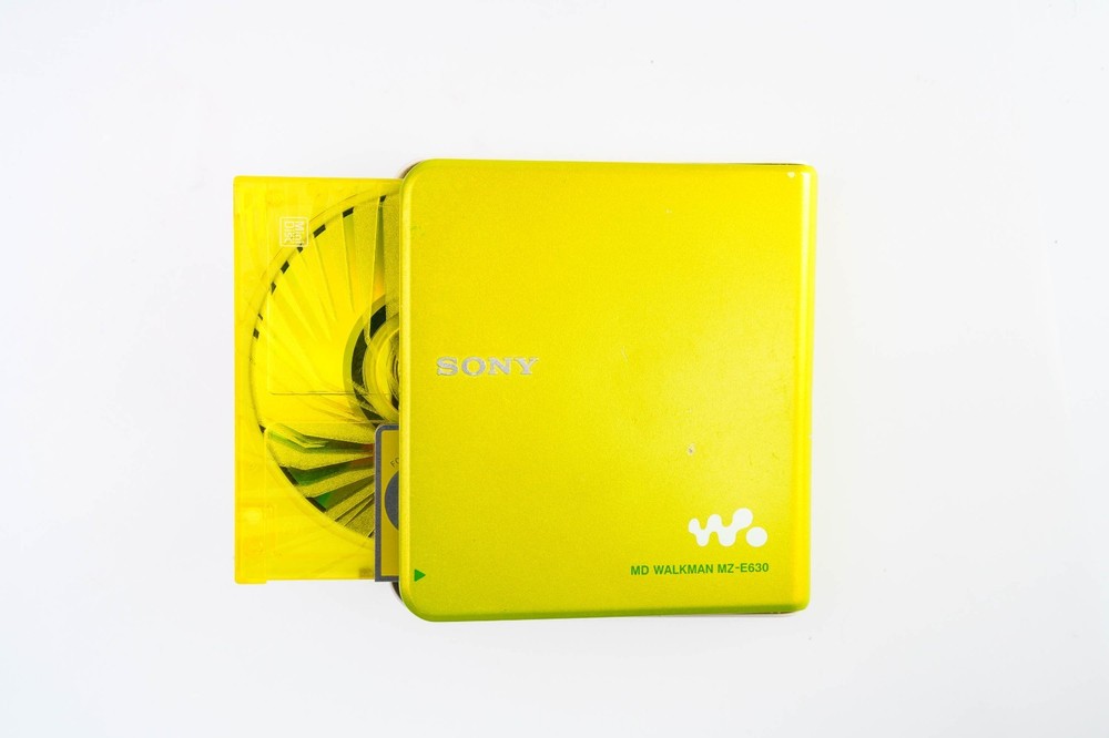 Sony MZ-E630 MD Minidisc Walkman (yellow GREEN) [26709] [DEMO / PLAYS]