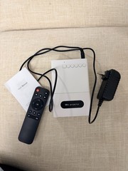 Mini Projector Desktop White/Black w/ Remote, Power Adapter & User Manual