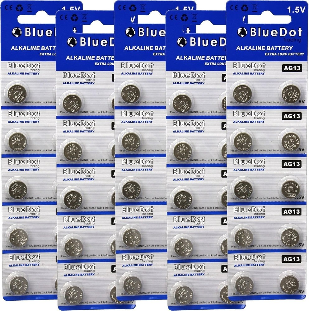 AG13 LR44 LR1154 SR44 A76 357A 303 Alkaline Button Coin Cell Batteries 50 Pack f