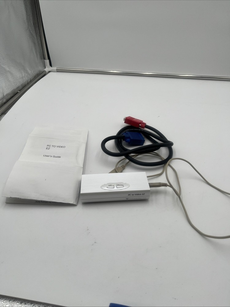 PC to Video EZ Grandtec USA GEZ-1000 w/ USB & VGA Cords & User Guide