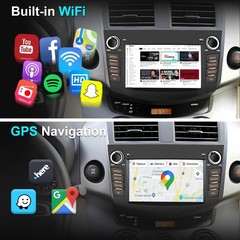 For Toyota RAV4 2006-2012 7″ Android 15 Wifi Apple Carplay Car Stereo Radio GPS