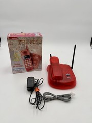 Vtech VT 9111 Cordless Phone 900 MHz Translucent Red Y2K VTG 90’s RARE UNTESTED