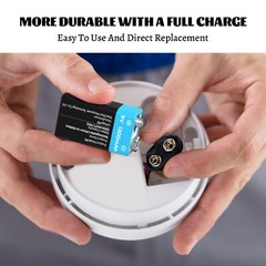 1300mAh USB 9V Battreries Lithium Rechargeable E-Block 9volt 6lr61 4pcs+Cable