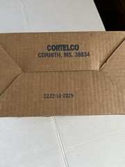 Cortelco Red Analog Desk Telephone 250047-VBA-20M Retro Push Button Volume