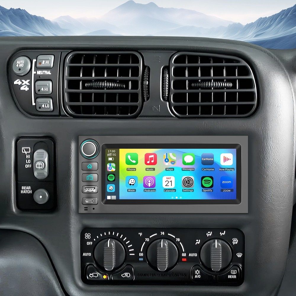 Plug play For GMC Jimmy Sonoma 1998-2001 Apple Carplay Car Stereo Radio GPS Navi
