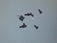 Lot of 10 Pcs. M3 X 6MM Steel Nickel Plated CB Radio Case Screws