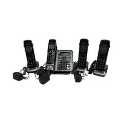 Panasonic KX-TG7641 DECT 6.0 PLUS Base & 4 Cordless Handsets KX-TGA660