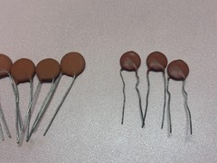 NOS Sprague 3kV Ceramic Disc Capacitors – RF/Bypass Set 68pF–0.005µF – 16 pcs