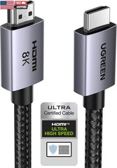8K HDMI 2.1 Cable 48Gbps 6.6FT, Certified Ultra High Speed HDMI Cord Aluminum, 4