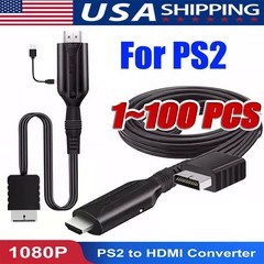 For Sony PS1/2 toHDMI Adapter Cable Game Console Audio Video Converter Cable LOT