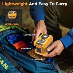 220W Power Inverter for Dewalt 20V Battery, DC 20V to AC 110V Battery Inverter,