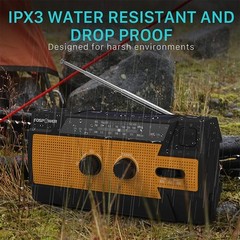 FosPower Emergency Weather Radio (Model A3) NOAA/AM/FM with 14800mWh Model A3