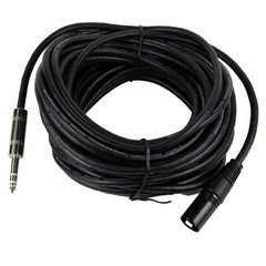 50ft XLR Male Cable Quarter Inch Stereo to 3-Pin Female Cables Audio Mixer Cable
