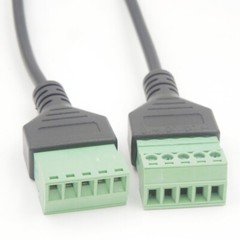 5 Pin Screw Terminal Female to 5 Pole Terminal Female Headphone Connection Cable