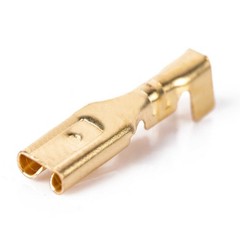 50PCS Non-insulated Female 2.8mm Spade Terminals Brass Crimp Wire Connectors US
