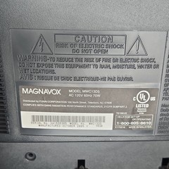 Magnavox MWC13D5 13″ CRT TV DVD Combo Retro Gaming Built-In Player Tested