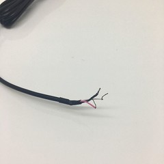 2X Replacement repair Speaker Bare Wire cable With 3.5mm Plug to Stripped End