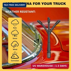 7IN Short Antenna for Ford F150 2009-2026,2017-2026 F250 F350 Super Duty & Bronc