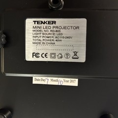 NIB Tenker Mini LED Light Soucre Video Projector 1080p Brand New In Box