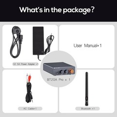 Amplifier Home Audio Stereo Bluetooth Component 300W x2 Wireless TPA3255 Class D