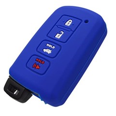 Silicone Remote Key Fob Cover Protector for 4 Buttons 3pcs,Black,Blue,Red
