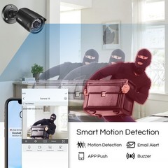 ZOSI 5mp Lite 8CH DVR 1080p Security Camera System Outdoor H.265+ Home CCTV Kit