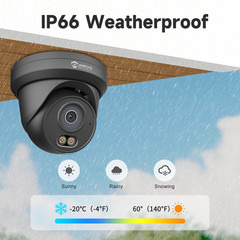 Anpviz 4MP PoE IP Security Camera 100ft Color Night Vision NDAA with Audio 2.8mm