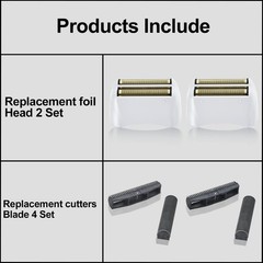 2 Pack Pro Shaver Replacement Foil and Cutters 1 Count (Pack of 2), 2 PACK
