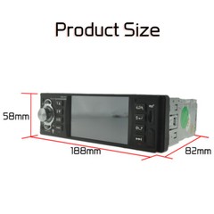 Single 1 Din Touch Screen 4″ In-Dash Head Unit Car Radio Stereo Bluetooth RDS/AM