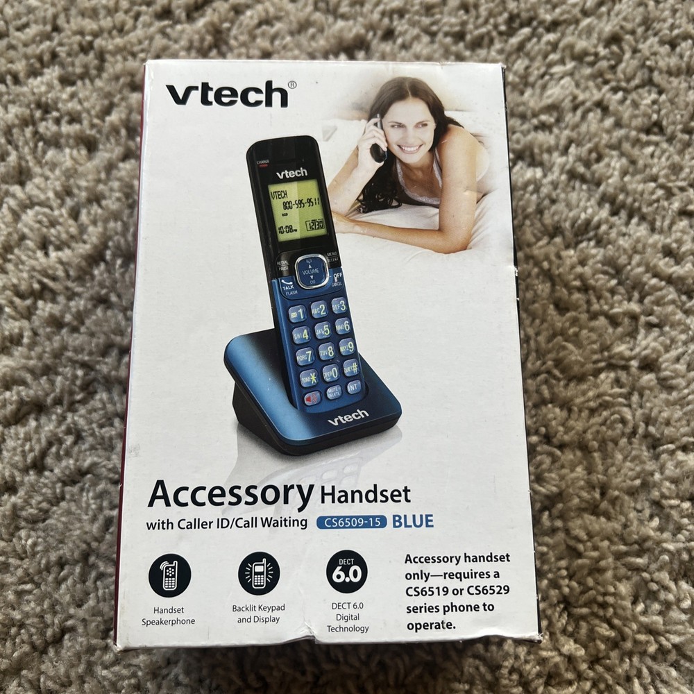 4M VTech cs65509-15 Blue Phone 1 Handset Caller ID