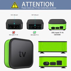Anti-Shock Silicone Protective Cover Shell Skin Case for Apple TV 4K 2021 TV Box