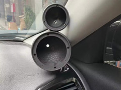 Tweeter & Midrange Speaker Pods Pair ABS Plastic A Pillar Dash Mount Mids Highs
