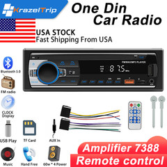 Bluetooth Car Stereo Audio In-Dash Aux Input Receiver SD USB MP3 Radio Player FM