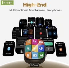 HTC NE72 AI Translator Open-Ear Wireless Headphones 134 Languages Translation