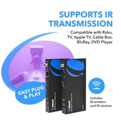 OREI 1080p HDBaseT HDMI Extender over Cat5e/6 Ethernet LAN cable -Up to 500 Feet