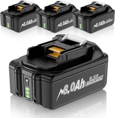 4 Pack 8.0Ah 18V For Makita LXT Lithium-Ion BL1830B BL1830 BL1860B Tool Battery
