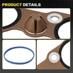 Lower Upper Intake Manifold Gasket Set Compatible with 3.6L Chevy Cadillac Bu…