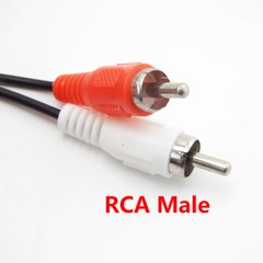 1M/1.5M/3M 3.5mm male Plug Jack To Dual 2 RCA Male connector Stereo Audio Cable