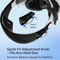 Breathable Lightweight Soft Gel Adjustable Headband Headset Strap For Quest 3/3S