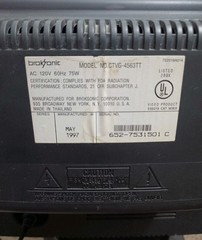 BrokSonic 13″ CTVG-4563TT RF Color CRT TV Retro,Gaming (Fast Shipping)