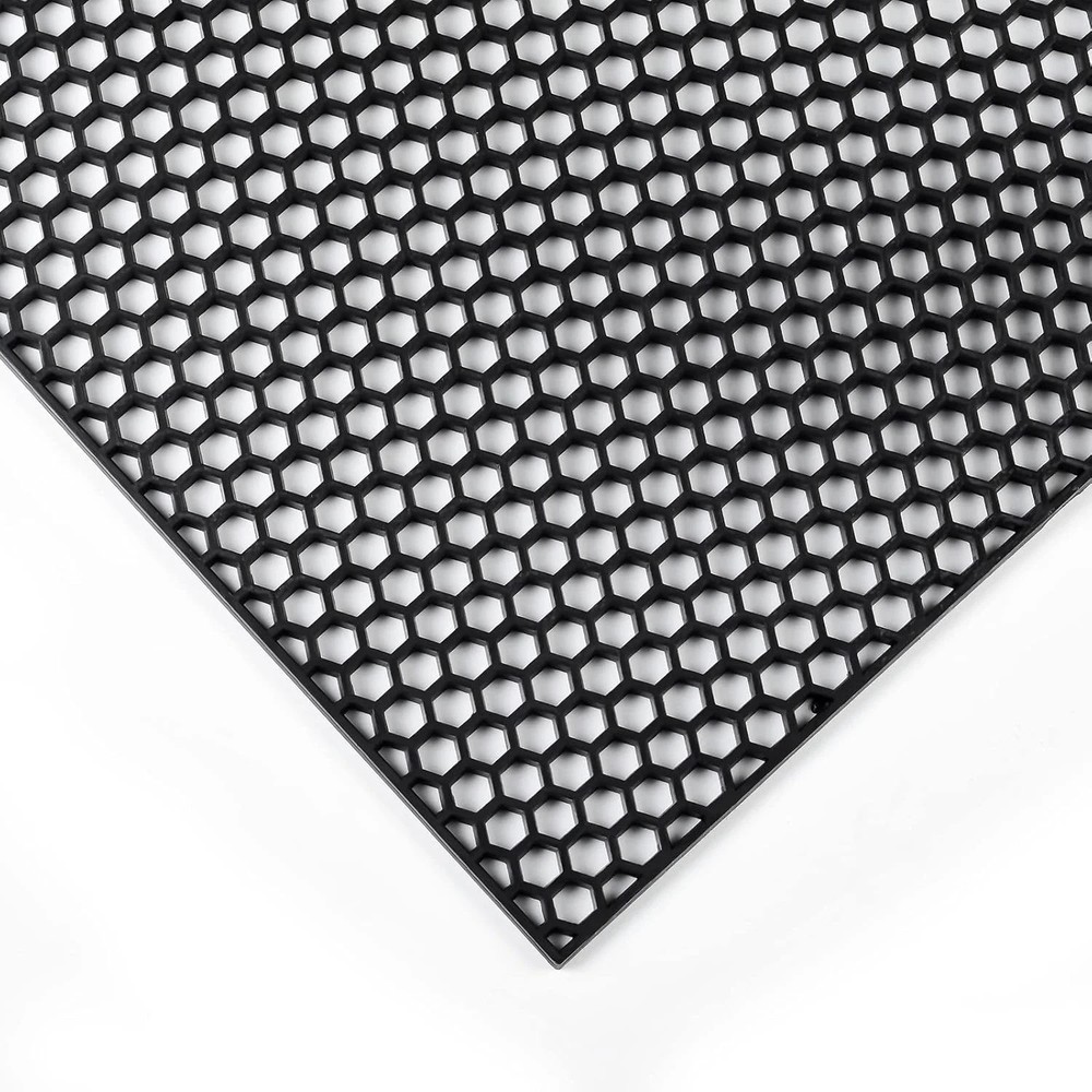 47″x16″ ABS Plastic Universal Car Grill Mesh, 10x10mm Honeycomb Black ABS