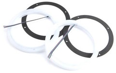 (2) KICKER 47KLSR8 KLSR 8″ Weather Proof LED Speaker/Subwoofer Ring Lights KLSR8