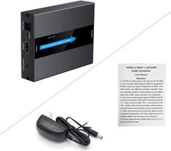 1080P HDMI to Component Converter RGB YPbPr 5RCA Scaler Adapter Aluminum