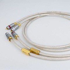 QED 75 Ohm OCC Silver Plate HiFi RCA Cable AMP Audio Signature Interconnect Cord