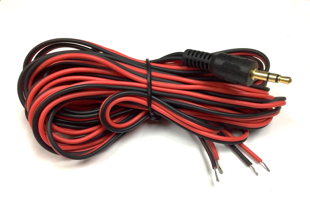 1 PIECE – CES – 10FT 3.5mm STEREO MALE TO OPEN END WIRE # Z3.5 STEREO MINI PLUG